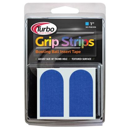 Picture of Turbo Grip Strips Tape Electric Blue 1" Precut Fitting Tape 30 Count