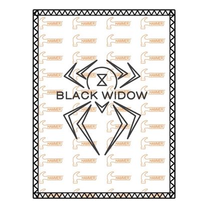 Picture of Hammer Black Widow Black Orange SD Leather Bowling Shammy
