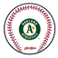 Picture of KR Strikeforce MLB Oakland A's Round Baseball Shammy