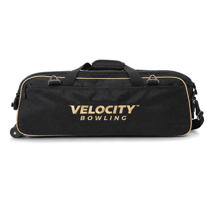 Picture of Velocity 3 Ball Triple Tote Black Gold Bowling Bag