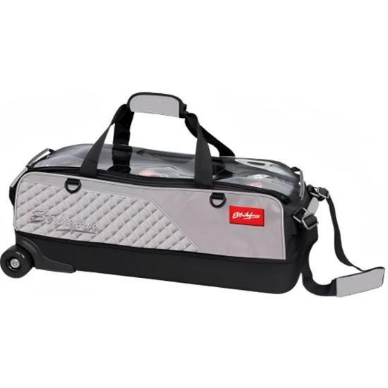 Picture of KR 3 Ball Diamond Grey Slim Triple Roller Bowling Bag