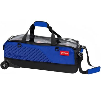 Picture of KR 3 Ball Diamond Baltic Blue Slim Triple Roller Bowling Bag