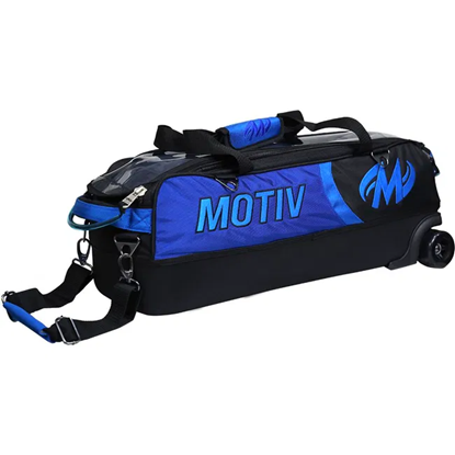 Picture of Motiv Apex 3 Ball Triple Tote Roller Midnight Blue Bowling Bag