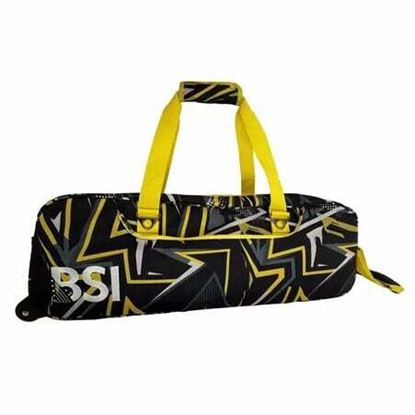 Picture of BSI 3 Ball Triple Roller Tote Yellow Black Bowling Bag