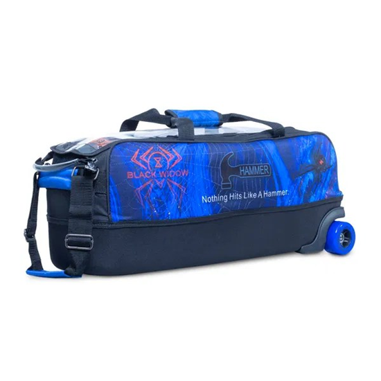 Picture of Hammer 3 Ball Triple Tote Black Widow Blue Bowling Bag