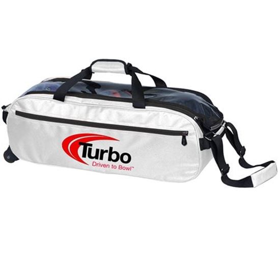 Picture of Turbo Pursuit 3 Ball Travel Tote White Bowling Bag
