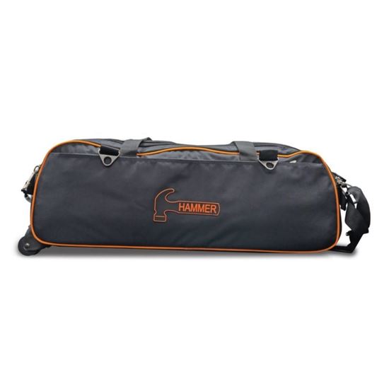 Picture of Hammer Premium Black Orange Slim Triple 3 Ball Tote Bowling Bag